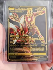 Iron Man & Scizor GX Black Foil Fan Art Vinyl Collector Pokemon Card  47/100