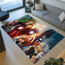 Avengers Character Rug, Fantactic Rug, Avengers Pattern Rug, Super Hero Rug