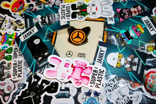SuperPlastic: 125+ Janky, Guggi, Kranky & Bad Sushi Stickers Pins Collabs &more