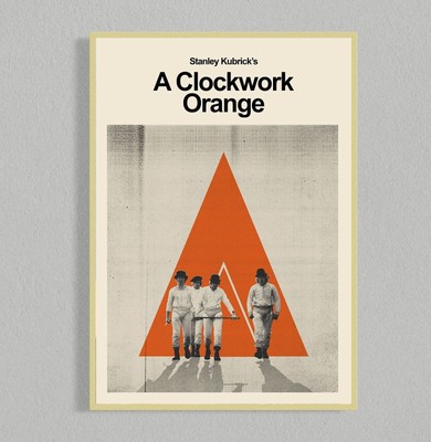 A Clockwork Orange Mid Century Poster - Minimalist Movie Poster