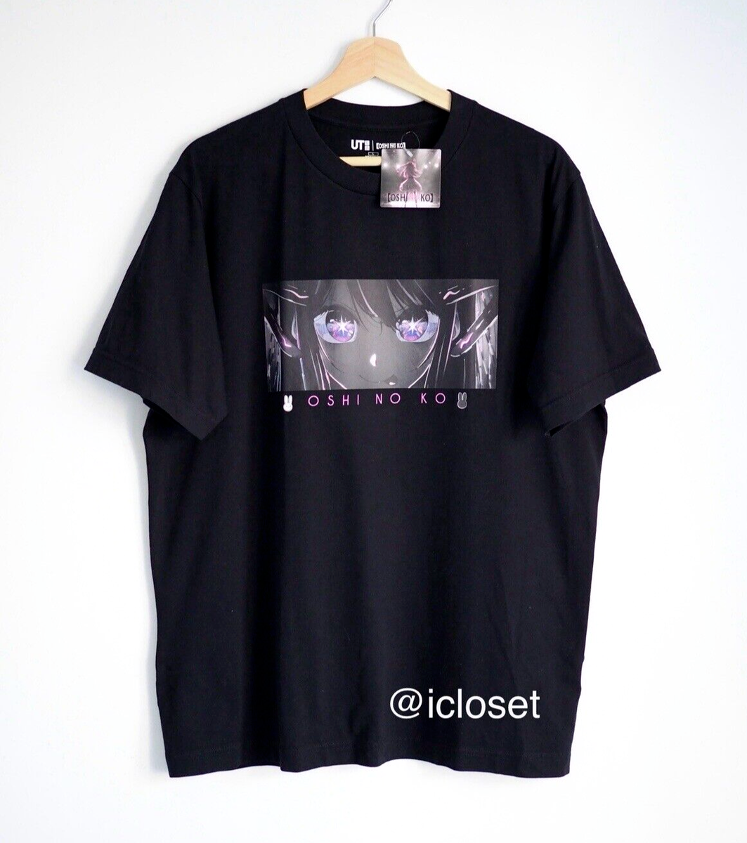 アイドル OSHI NO KO AI TEE Oshi No Ko Ai Hoshino Uniqlo Graphic Short Sleeve Anime T Shirt