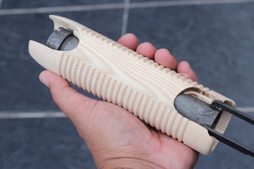 WOOD STOCK & CORN COB FOREND FOR REMINGTON 870 TAC 14, EXPRESS, 12 GA #UNSTAINED - Picture 13 of 24