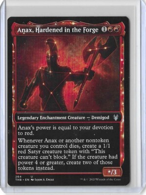 Magic: The Gathering Card - Anax, Hardened In The Forge (Foil Showcase) - Theros Beyond Death