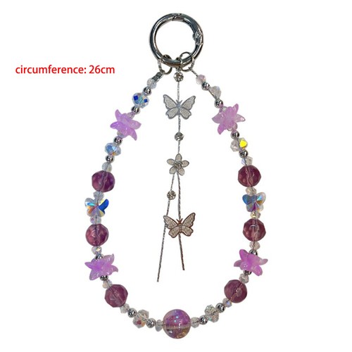 Universal Mobile Phone Lanyard Tassel Bow Keychain New Wrist Strap Gift - Photo 2 sur 10