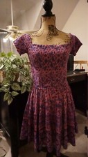 Spell and the Gypsy Collective Journey RaRa Mini Dress Mulberry Size L