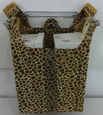 200 Qty. T-Shirt 11.5" x6"x21" Leopard Print Design Bags Plastic Retail Shopping