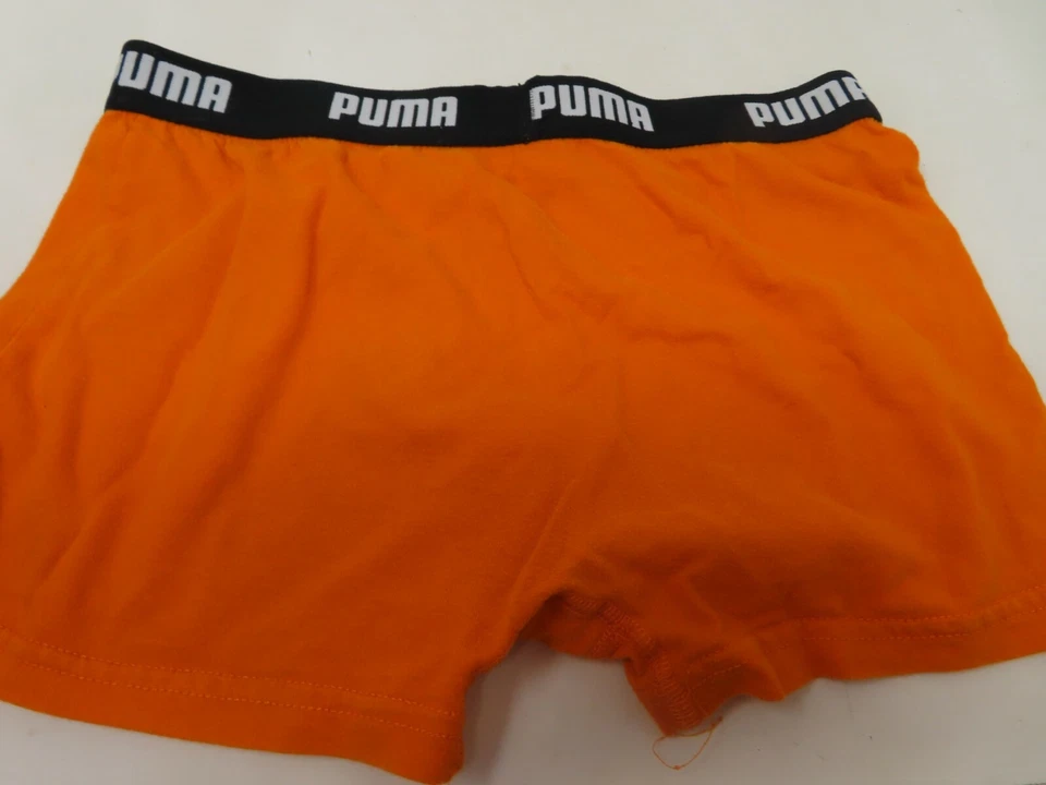 Calzoncillos boxer PUMA para niños talla M ropa interior naranja negro elástico Foto 2 de 3