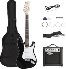 39In Full Size Electric Guitar with 10W Amp, Case and Accessories Pack Beginner