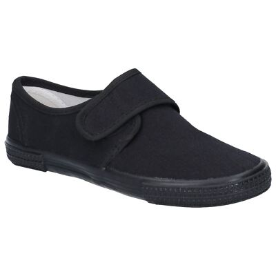 Mirak Jungen Turnschuhe - Touch Strap verpackt in Schwarz, 4-9
