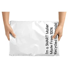 Durable Self-Seal Poly Mailers, 100ct - Eco-Friendly 12x15.5" Packaging Solution