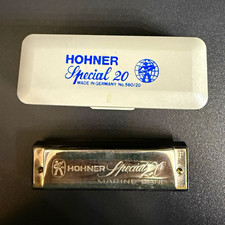 HOHNER Special 20 560/20 Key of F Diatonic Harmonica Made in Germany w/ Case