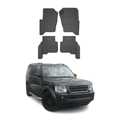 OMAC Floor Mats Liner for Land Rover LR4 2010-2016 Rubber Black 4Pcs