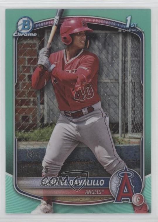 2025 Bowman Chrome Prospects Aqua Refractor /125 Gabriel Davalillo #BCP-178 0w47