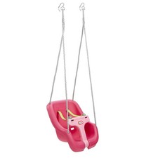2-in-1 Snug 'n Secure Swing for Kids - Outdoor Toddler Swing Seat, Magenta