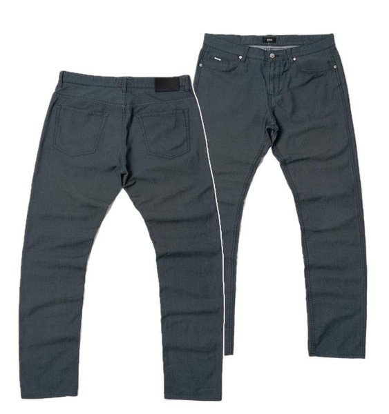 Men Hugo Boss Trousers Grey Polyester 34 / L / 50