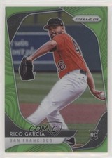 2020 Panini Prizm Tier II Lime Green Prizm 13/125 Rico Garcia #156 0jj3