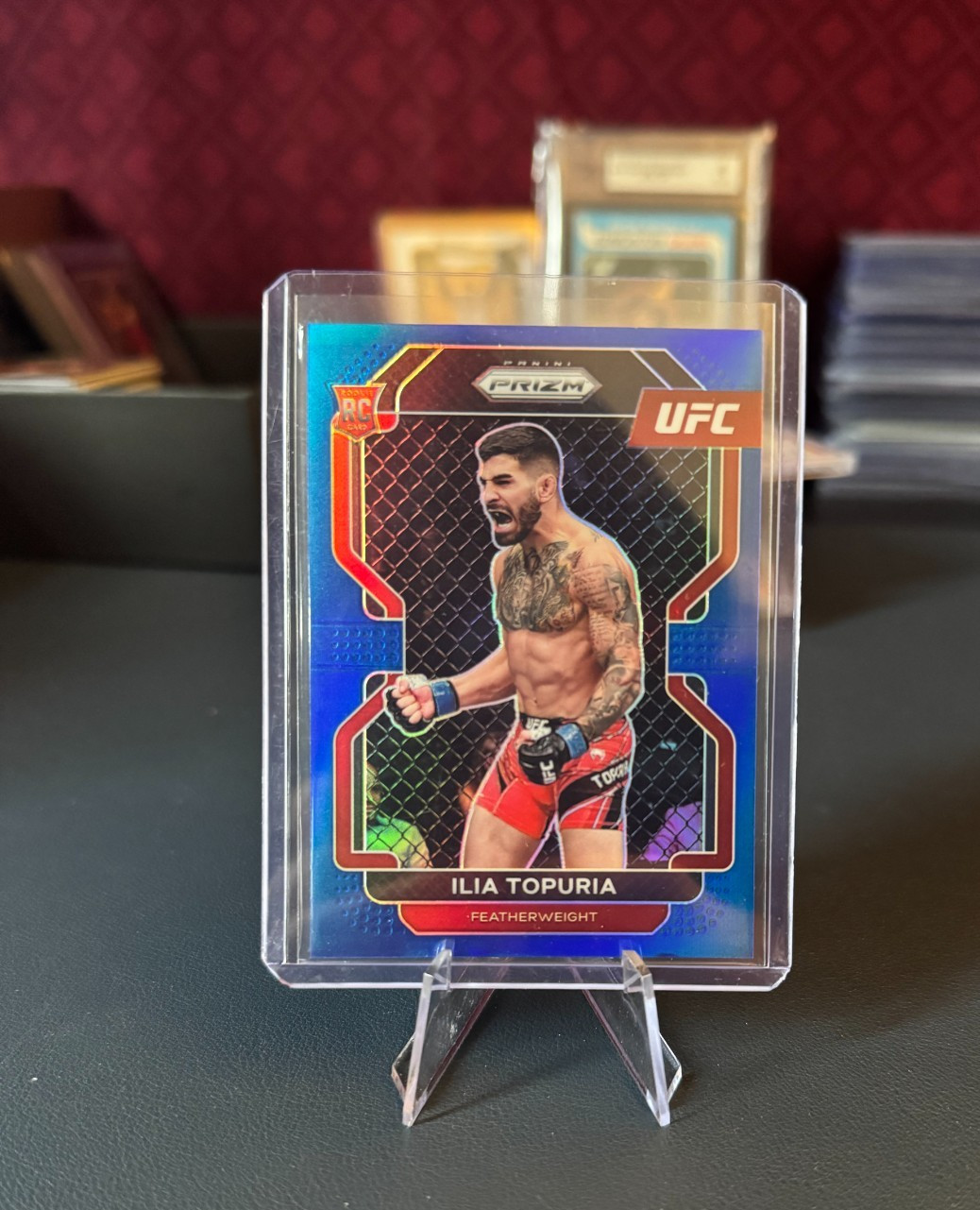 2022 Panini Prizm UFC Ilia Topuria Rookie - Blue /199