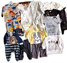 12 Piece Lot Infant Baby Boy Size NB-3 Months Sept 4 EUC