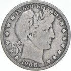 1906-D Barber Half Dollar Average Circ 90% Silver *5675