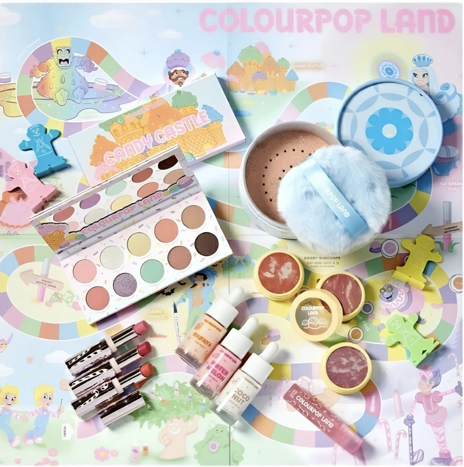 ColourPop X Candy Land Collection Full Make-Up Kit In PR Box Limited Edition!