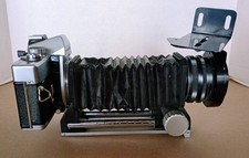 Minolta SRT201 35mm Camera w/ Auto Bellows Macro Rokkor-X 100mm f4 Lens