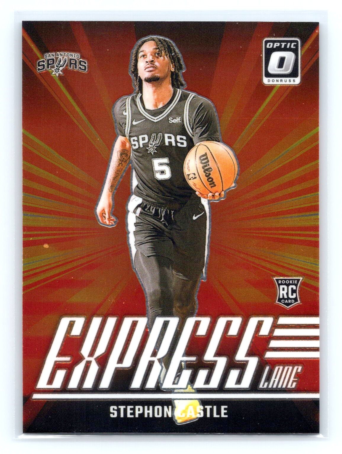 2024-25 Donruss Optic #1 Stephon Castle Express Lane