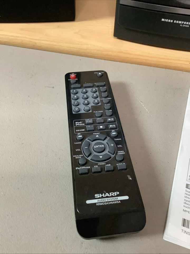 SHARP XL -DH229P Micro Component System. USB/iPod/iPhone. With Remote Control. - Image 4 of 4