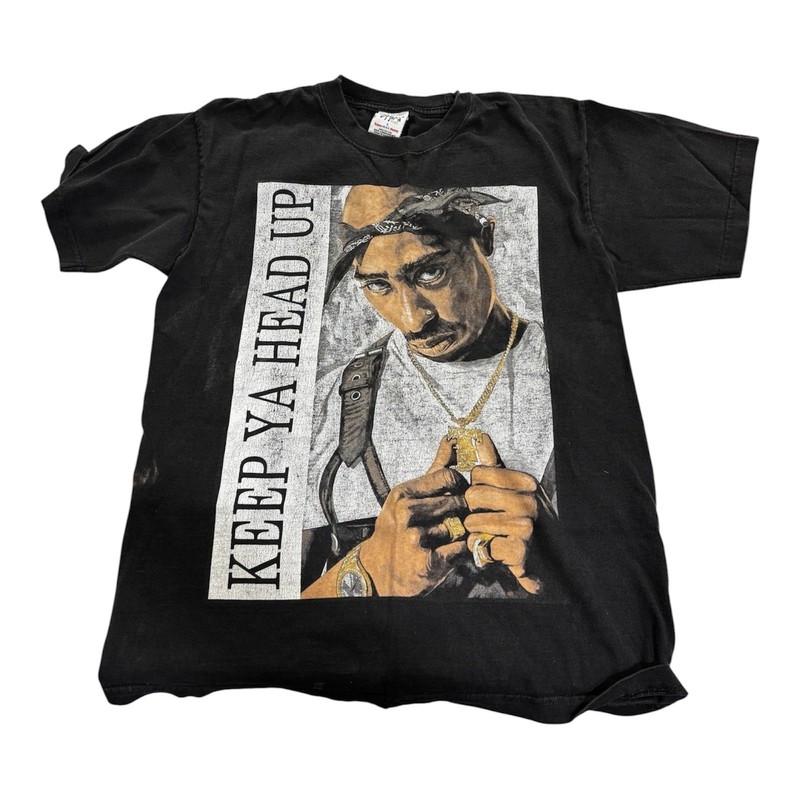 Vintage Tupac Keep Ya Head Up Tee Shirt Legend Icon Poet 2Pac