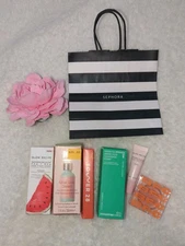 Sephora Kit Bundle Makeup Skincare New In Box Value W/ Bag Glow Recipe Tower 28