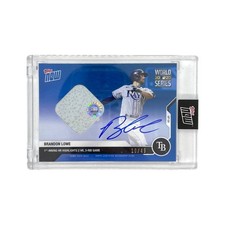 Topps MLB World Series 2020 Brandon Lowe Card #451B 10/49 Unopened Magnet Case