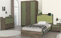Jugendzimmer Set Bett Nachttisch Kleiderschrank Kommode KindermöBel 4Tlg