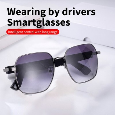 Unisex Smart Glasses Bluetooth Glasses Open Ear Audio Gradient Lens