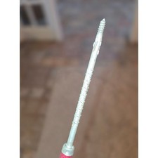 Vintage Hand Rasp Wood File Tool With Wooden Handle And Threaded Tip
