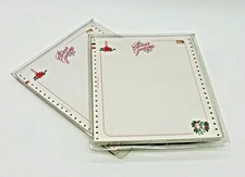 Vintage Tandy Dot Matrix Continuous Feed Printer Paper 200 PC Holiday Letterhead