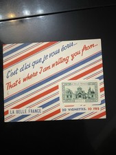 La Belle France feuille 20 vignettes 10 FRS non oblitéré monuments vert
