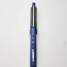 Conair 3/4" Hot Air Brush Styler Curling Iron Blue Adjustable Heat Settings