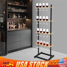 4 Tiers Champagne Wall Stand 32 Wine Glasses Holder For Wedding Birthday Party