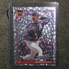 Topps 2026 Randy Johnson Crackle Foilboard 1991 #T91-67 Baseball Card