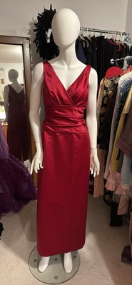 Formal Prom Deep Red Gown Sz 8 
