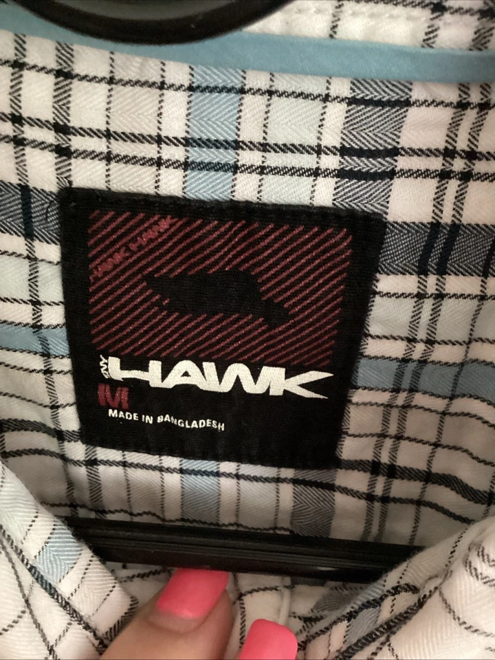 Hawk Striped Long Sleeve Button Down Size Medium (preowned) - Image 4 of 4