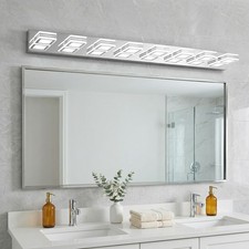 Chrome Dimmable LED Vanity Light 46 inch 7-Li...