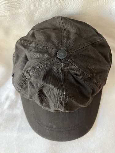 Vintage Tommy Hilfiger Crest Black Baseball Hat Cap, Leather Strap Brass Close - Bild 2 von 6