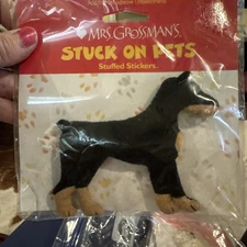 Mrs. Grossman's Stuffed Stickers - Stuck on Pets - Doberman - 1 Puffy Dog