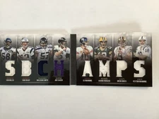 2016 Panini Preferred Game-Used SB Champs Brady Flacco Manning Brees Rodgers /49