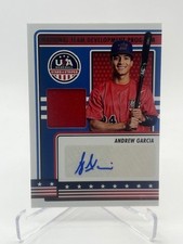 2023 PANINI USA STARS & STRIPES ANDREW GARCIA RC AUTO GU JERSEY