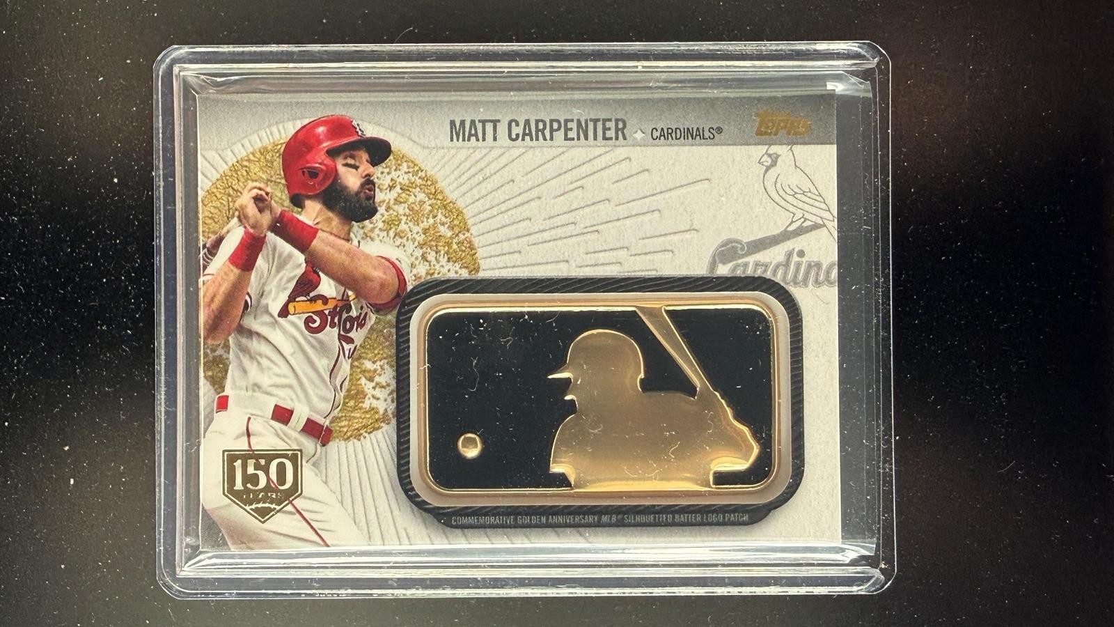 2019 Topps #GAP-MC Matt Carpenter Golden Anniversary MLB Logo Patch /150