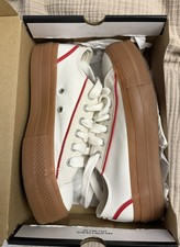 Converse Chuck Taylor shoe All Star Lift Platform Gum white red