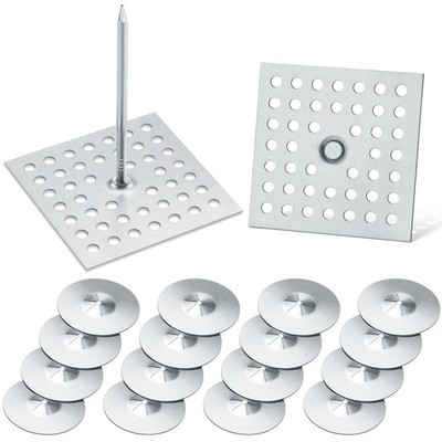 300 Pcs Insulation Pins & Locking Washers Set - 2.5 Inch Durable Fasteners