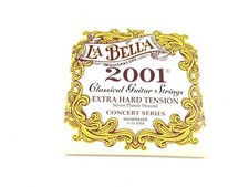 La Bella Guitar Strings Extra Hard Tension Silver Plated Classical 2001