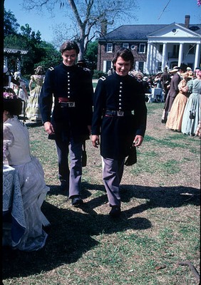 James Read Patrick Swayze On 1985 Tv Series North And South Old Photo 1